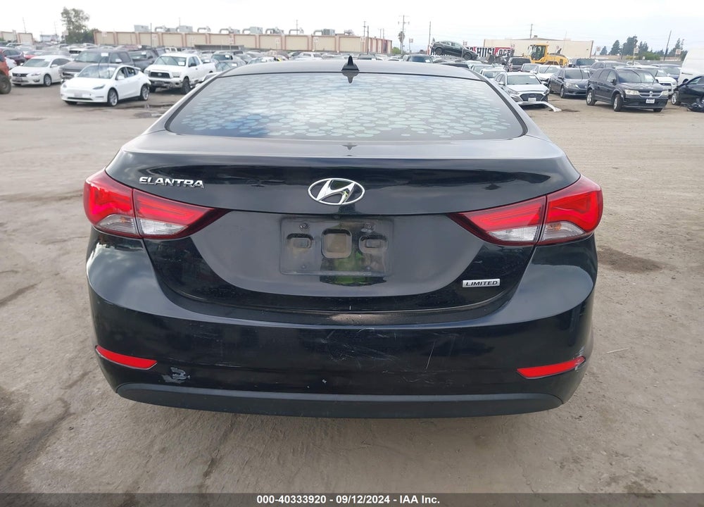 2016 HYUNDAI ELANTRA LIMITED VIN: KMHDH4AE4GU606315