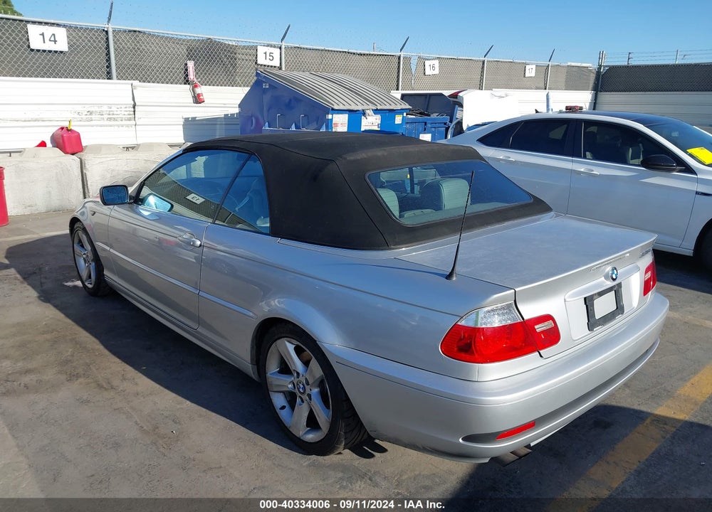 2004 BMW 325CI VIN: WBABW33444PL33707