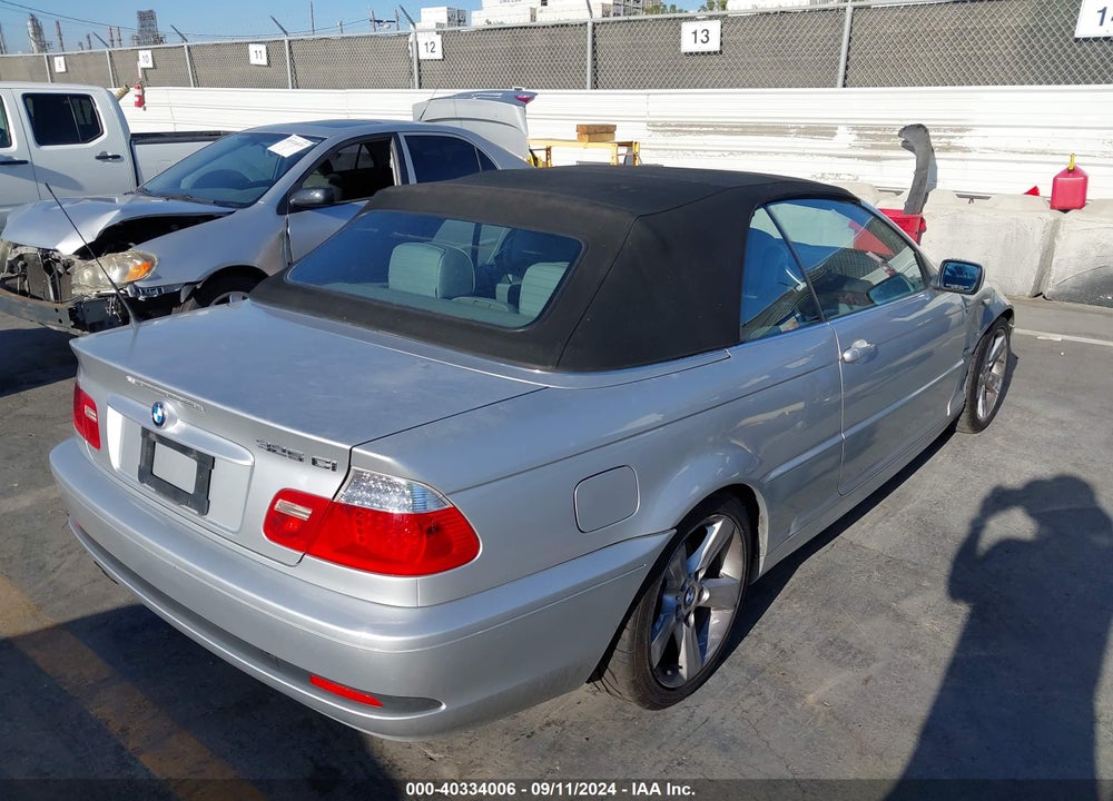 2004 BMW 325CI VIN: WBABW33444PL33707