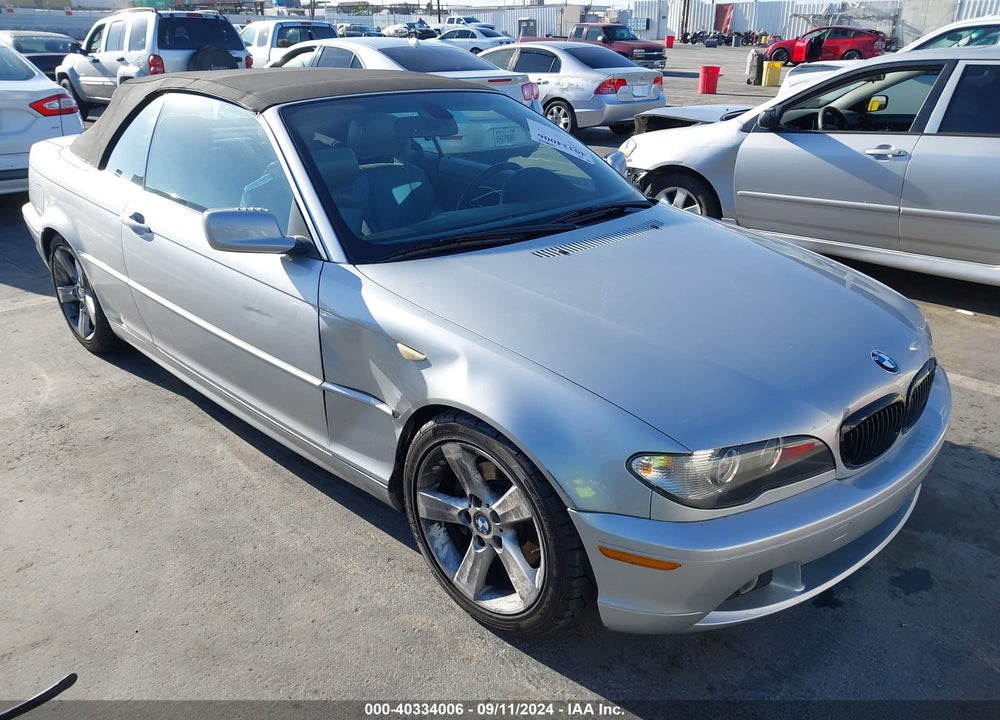2004 BMW 325CI VIN: WBABW33444PL33707