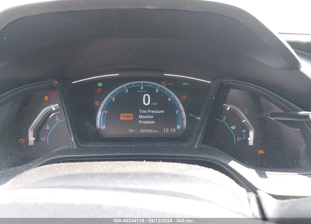 2019 HONDA CIVIC LX VIN: 2HGFC2F66KH521166