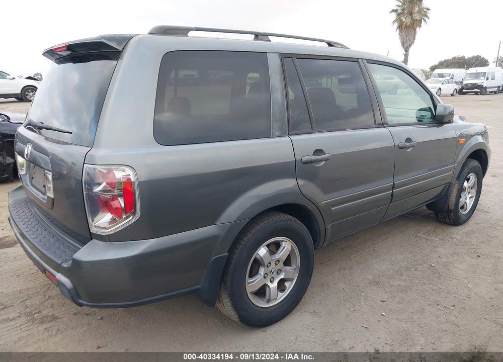 2008 HONDA PILOT EX-L VIN: 5FNYF28678B007613