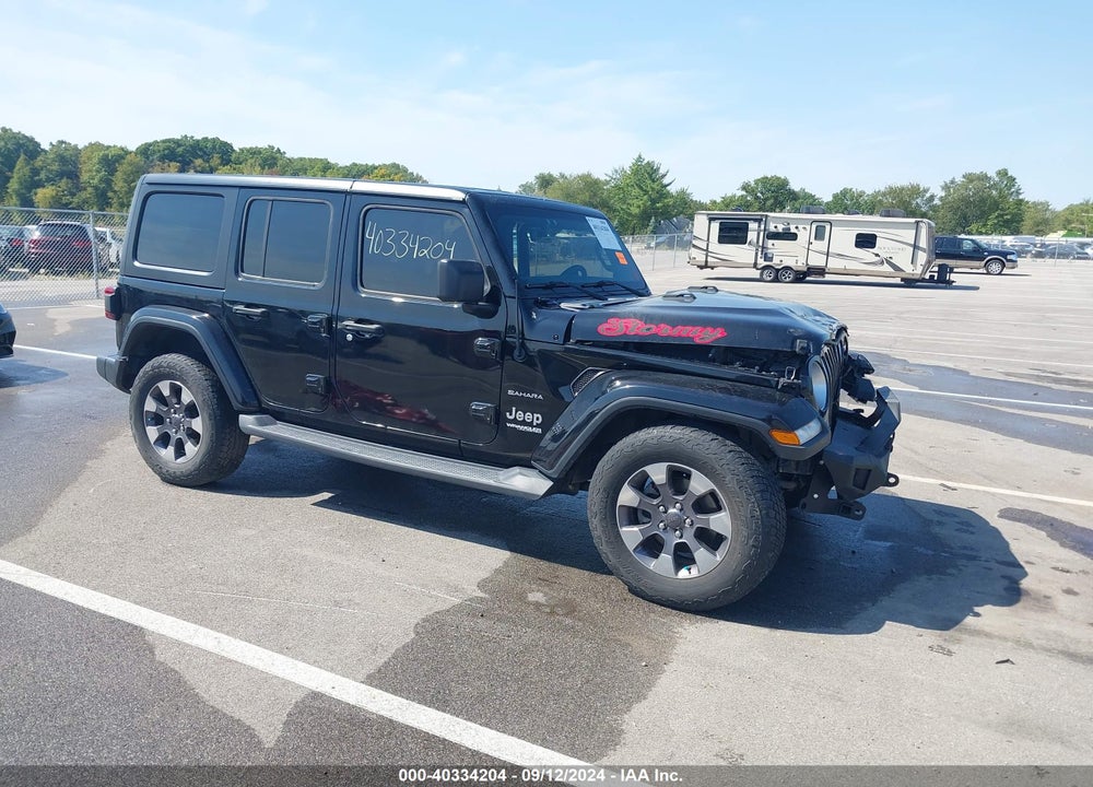 2018 JEEP WRANGLER UNLIMITED SAHARA VIN: 1C4HJXEG5JW130465