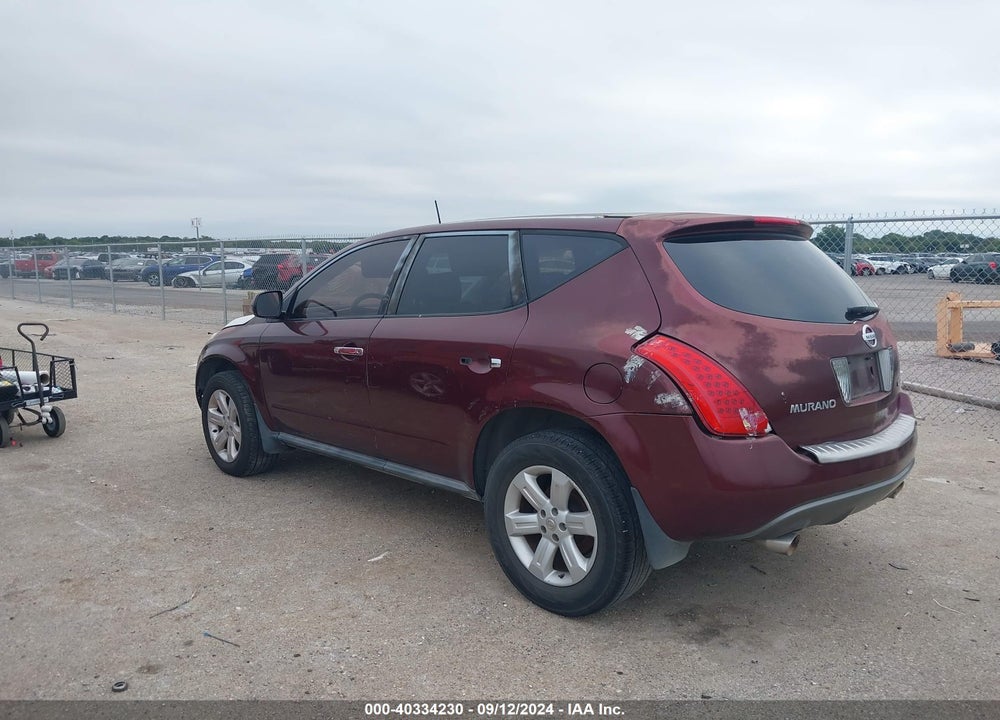 2006 NISSAN MURANO S VIN: JN8AZ08T76W428814