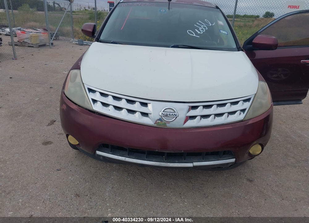 2006 NISSAN MURANO S VIN: JN8AZ08T76W428814