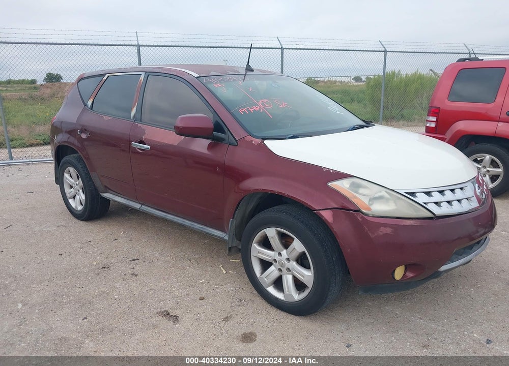 2006 NISSAN MURANO S VIN: JN8AZ08T76W428814