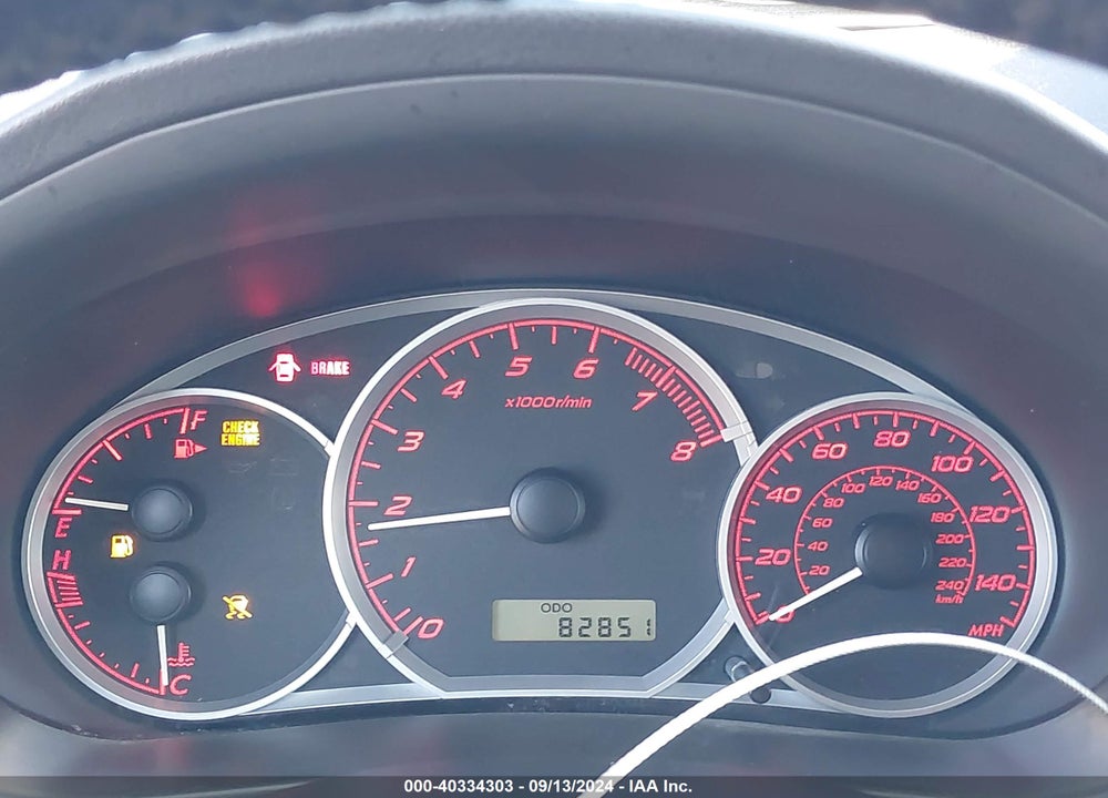 2008 SUBARU IMPREZA WRX VIN: JF1GE756X8G504361