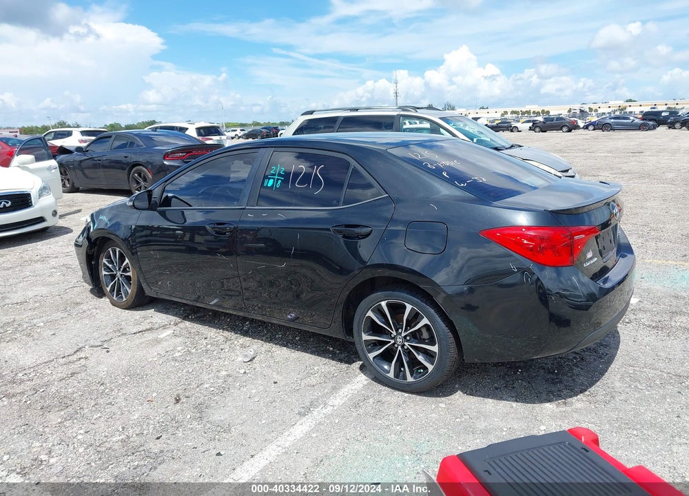 2018 TOYOTA COROLLA SE VIN: 2T1BURHE9JC049643