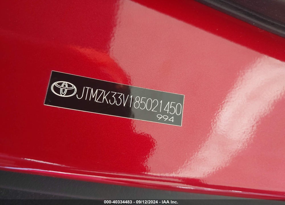 2008 TOYOTA RAV4 BASE V6 VIN: JTMZK33V185021450