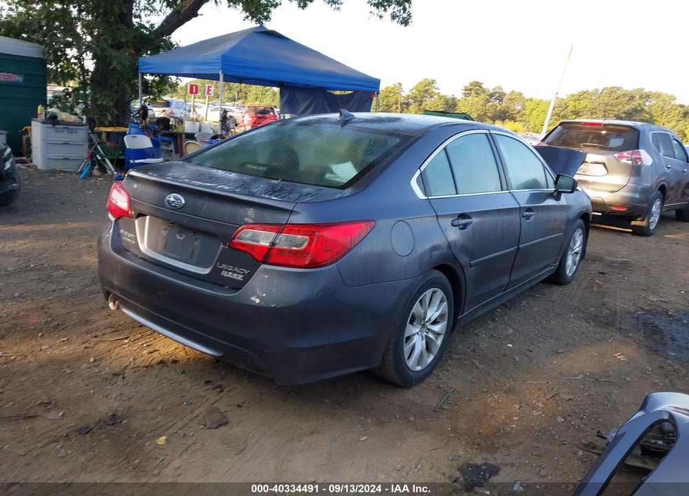 2016 SUBARU LEGACY 2.5I PREMIUM VIN: 4S3BNAC62G3004768