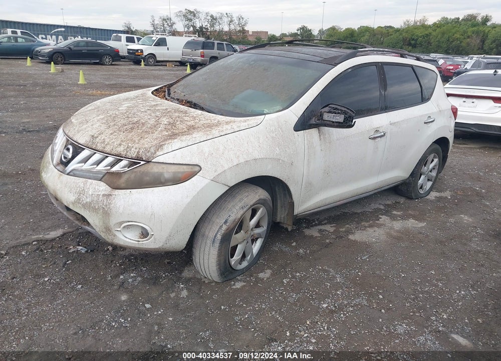 2010 NISSAN MURANO SL VIN: JN8AZ1MU3AW019304