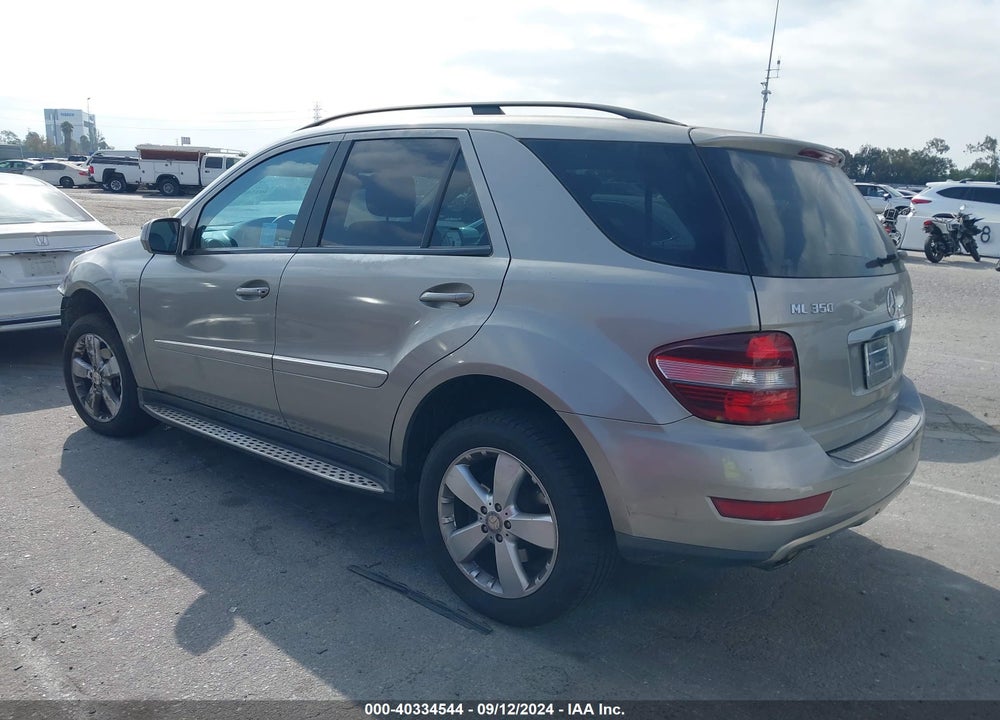 2009 MERCEDES-BENZ ML 350 4MATIC VIN: 4JGBB86E39A470546