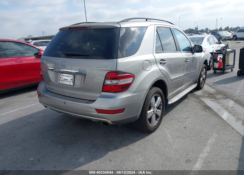 2009 MERCEDES-BENZ ML 350 4MATIC VIN: 4JGBB86E39A470546