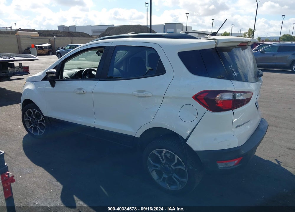 2019 FORD ECOSPORT SES VIN: MAJ6S3JL4KC255028