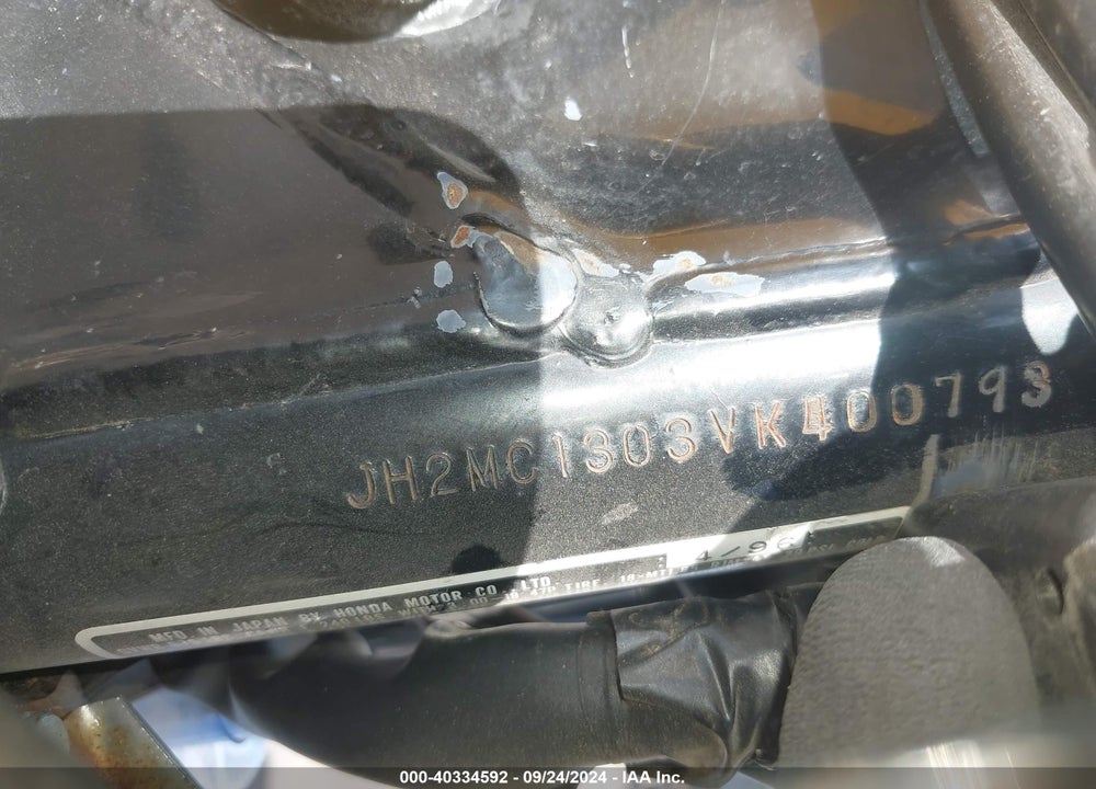 1997 HONDA CMX250 VIN: JH2MC1303VK400793