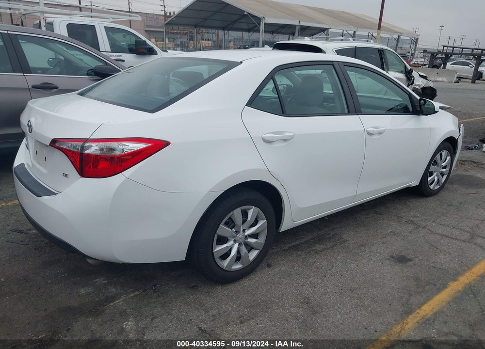 2015 TOYOTA COROLLA LE VIN: 5YFBURHE4FP180373