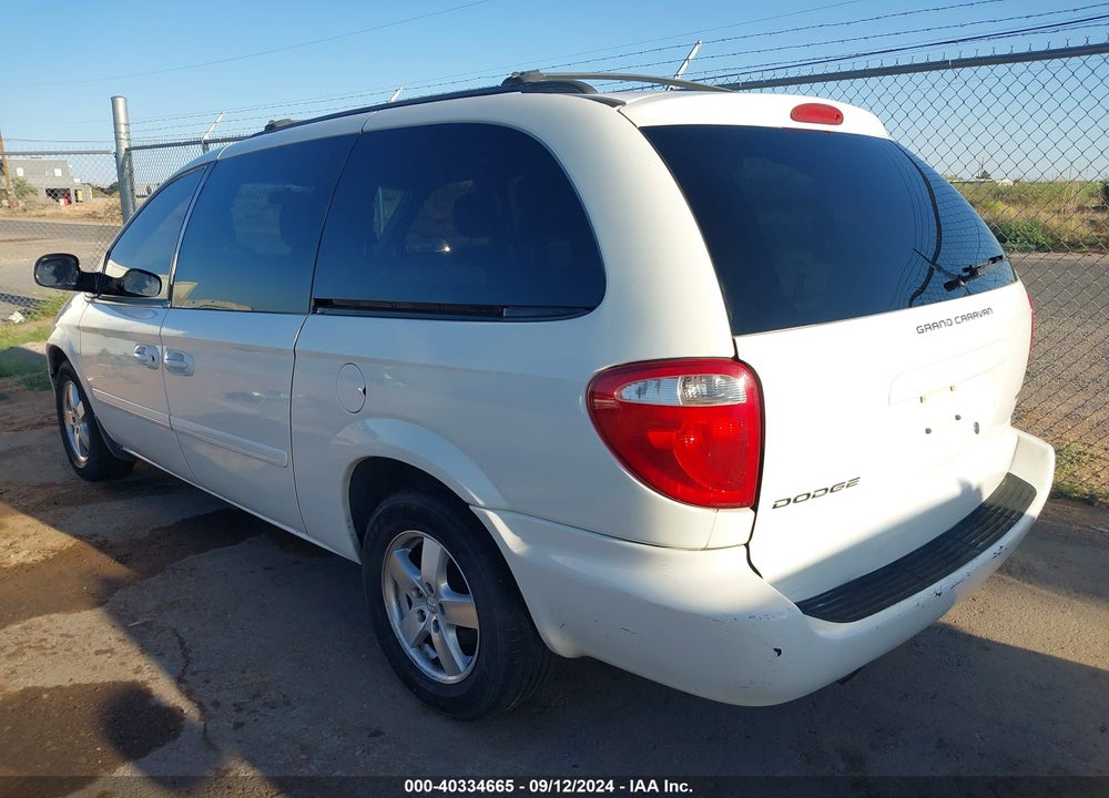 2007 DODGE GRAND CARAVAN SXT VIN: 2D4GP44L47R306921