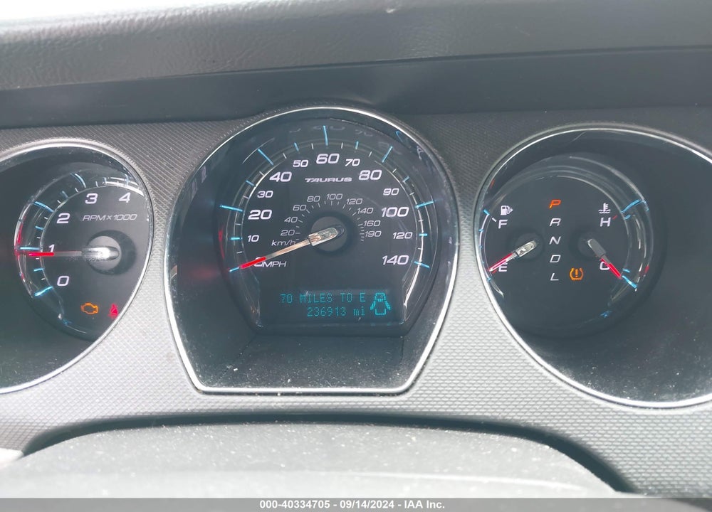 2011 FORD TAURUS SE VIN: 1FAHP2DW4BG126127