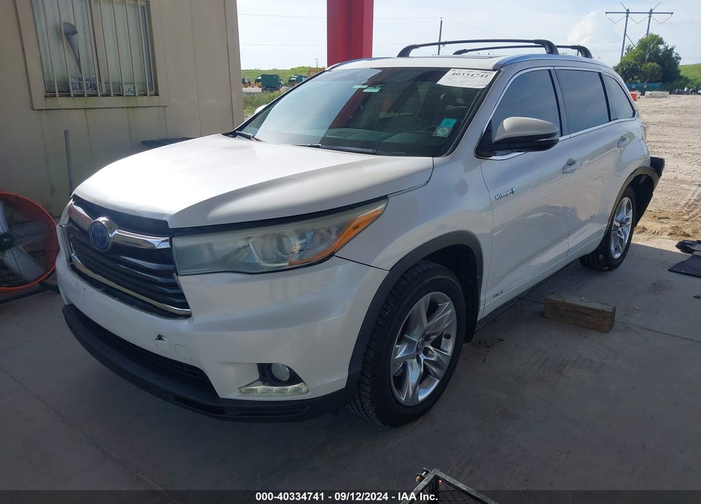 2016 TOYOTA HIGHLANDER HYBRID LIMITED PLATINUM V6 VIN: 5TDDCRFH2GS013799