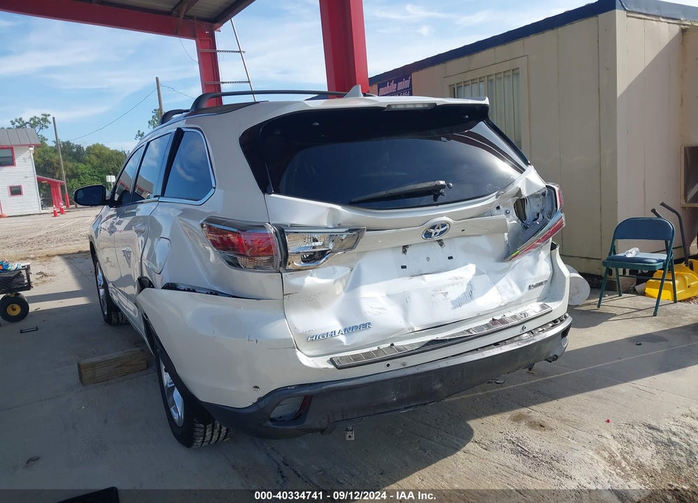 2016 TOYOTA HIGHLANDER HYBRID LIMITED PLATINUM V6 VIN: 5TDDCRFH2GS013799