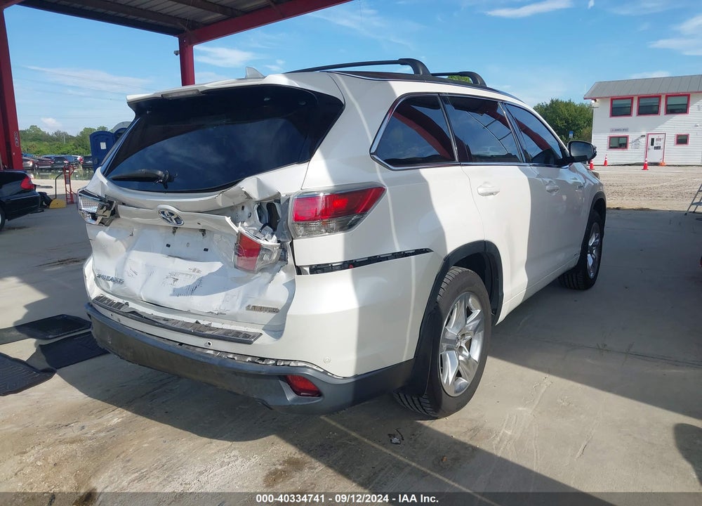 2016 TOYOTA HIGHLANDER HYBRID LIMITED PLATINUM V6 VIN: 5TDDCRFH2GS013799
