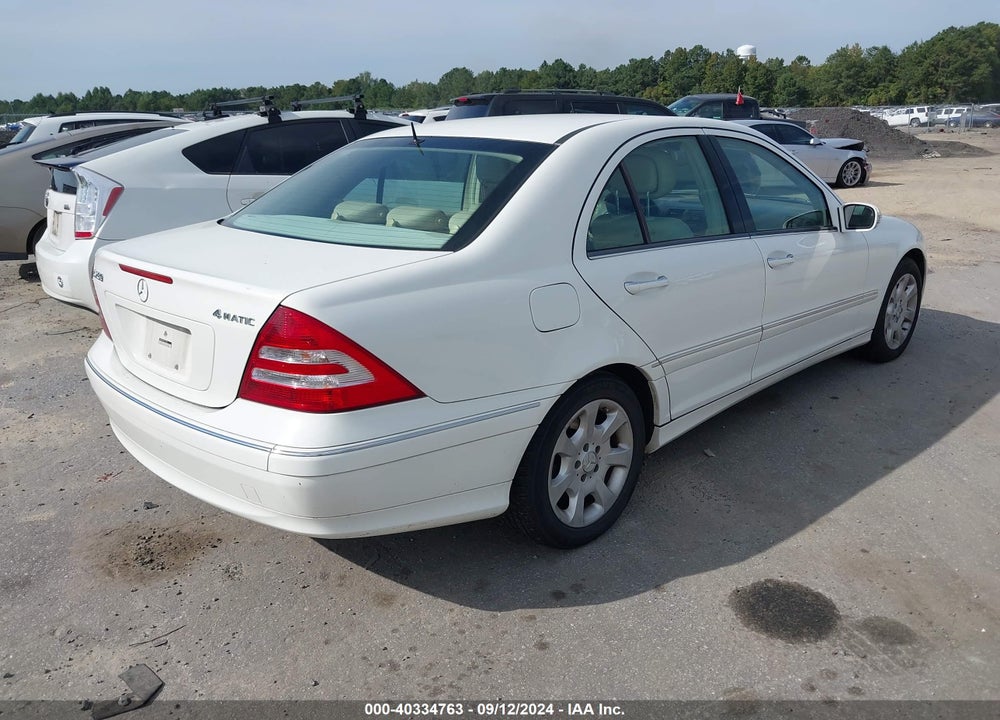 2006 MERCEDES-BENZ C 280 LUXURY 4MATIC VIN: WDBRF92H96F797964