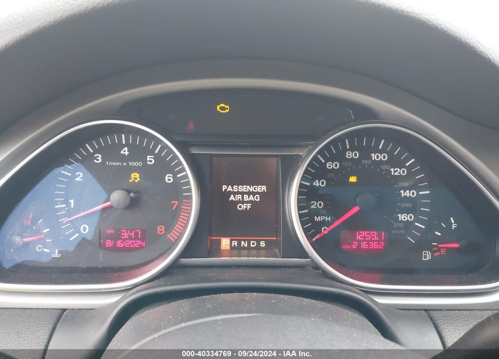 2008 AUDI Q7 3.6 PREMIUM VIN: WA1BY74LX8D010077
