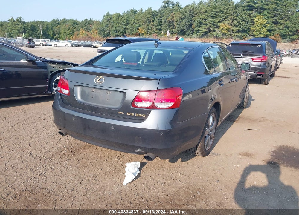 2011 LEXUS GS 350 VIN: JTHCE1KS7B0029208