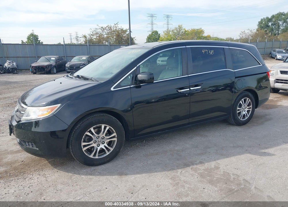 2013 HONDA ODYSSEY EX-L VIN: 5FNRL5H60DB090391