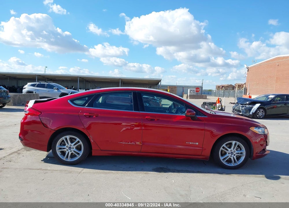 2018 FORD FUSION HYBRID SE VIN: 3FA6P0LU2JR172252