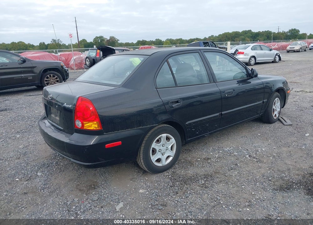 2005 HYUNDAI ACCENT GLS VIN: KMHCG45C65U607759