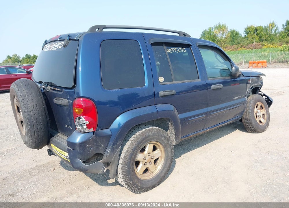 2003 JEEP LIBERTY LIMITED EDITION VIN: 1J4GK58K43W721753