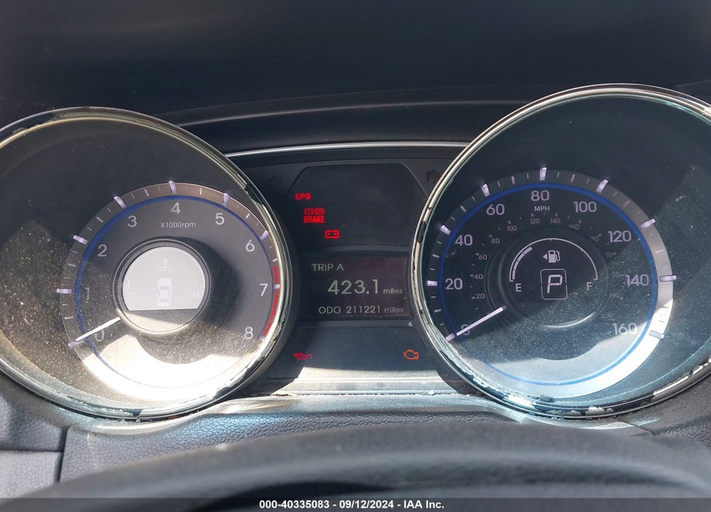 2013 HYUNDAI SONATA GLS VIN: 5NPEB4AC7DH625505