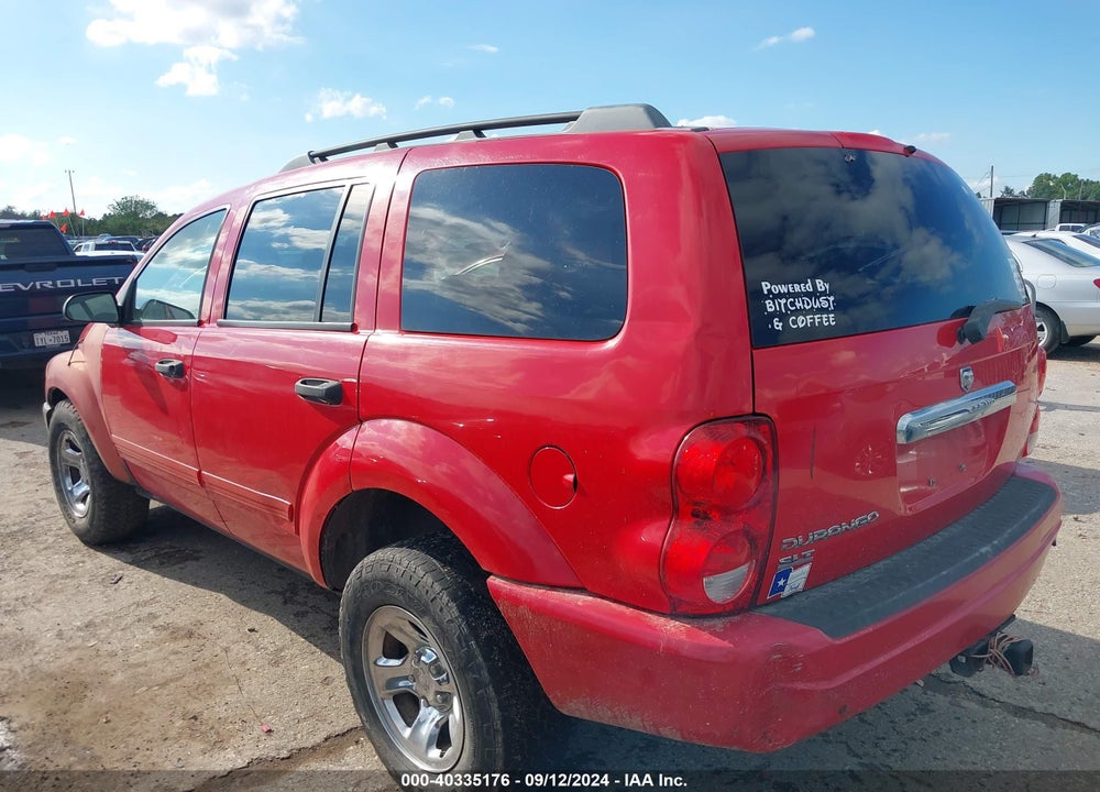2004 DODGE DURANGO SLT VIN: 1D4HD48N34F192194
