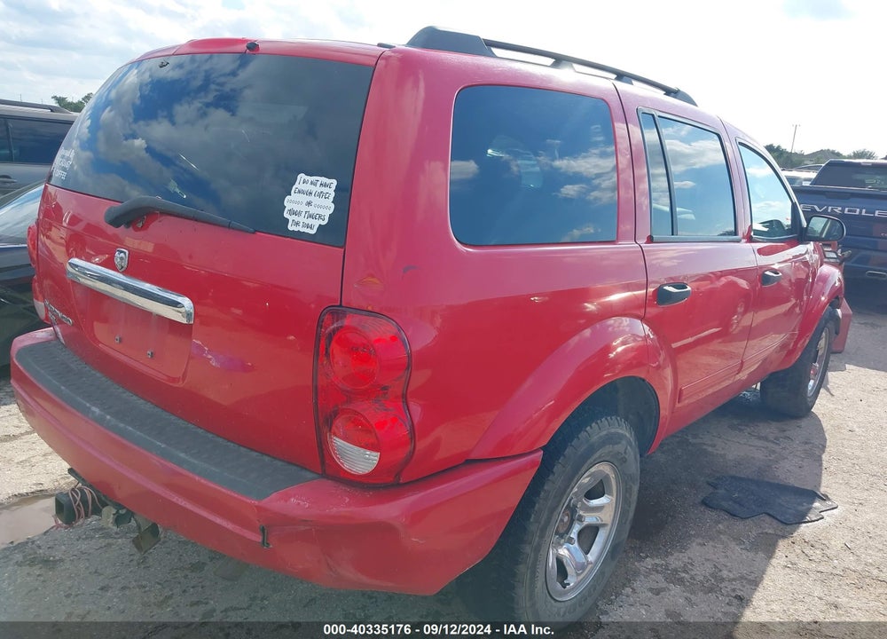 2004 DODGE DURANGO SLT VIN: 1D4HD48N34F192194