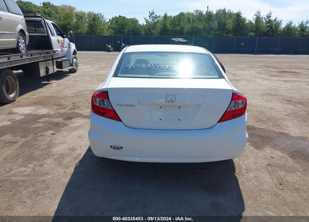 2012 HONDA CIVIC LX VIN: 2HGFB2F52CH320098