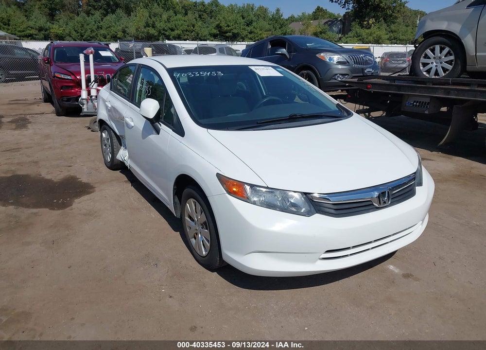 2012 HONDA CIVIC LX VIN: 2HGFB2F52CH320098
