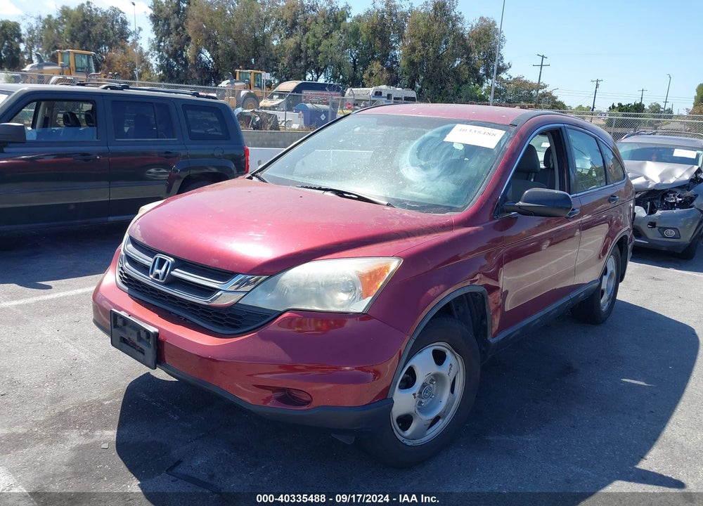 2010 HONDA CR-V LX VIN: 5J6RE3H30AL044728