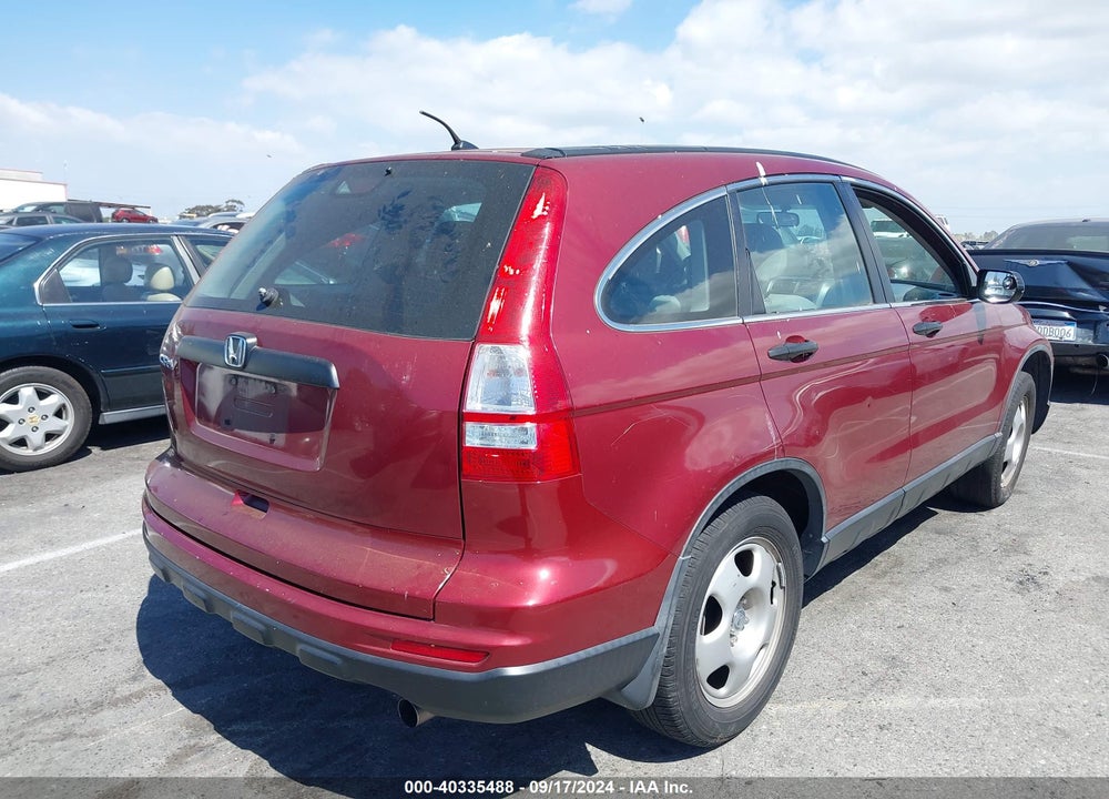 2010 HONDA CR-V LX VIN: 5J6RE3H30AL044728