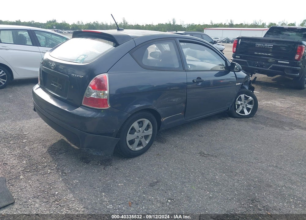 2009 HYUNDAI ACCENT GS VIN: KMHCM36C69U113781