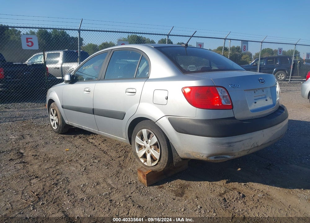 2009 KIA RIO LX VIN: KNADE223896518936
