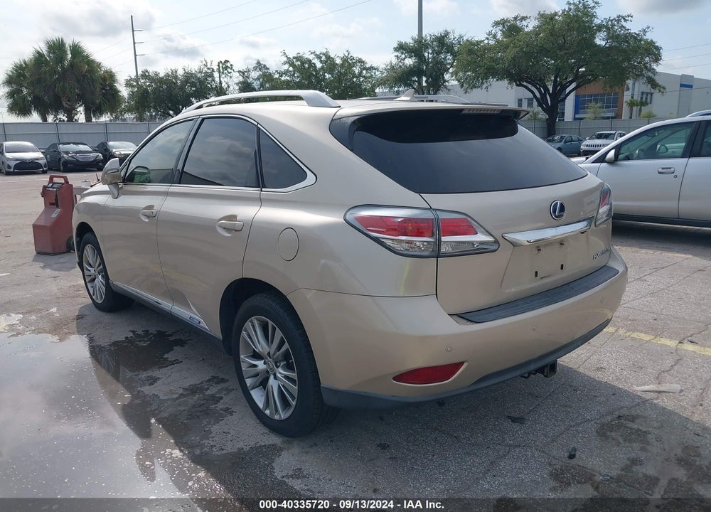 2013 LEXUS RX 450H VIN: JTJBC1BA7D2053670