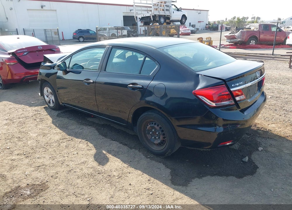 2013 HONDA CIVIC LX VIN: 19XFB2F5XDE004671