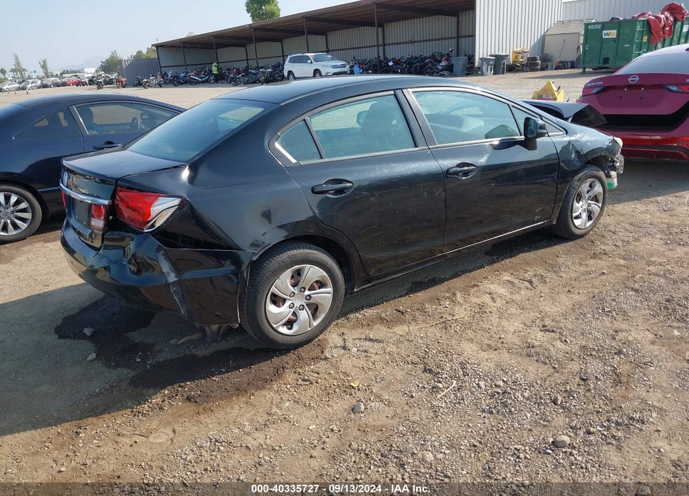 2013 HONDA CIVIC LX VIN: 19XFB2F5XDE004671