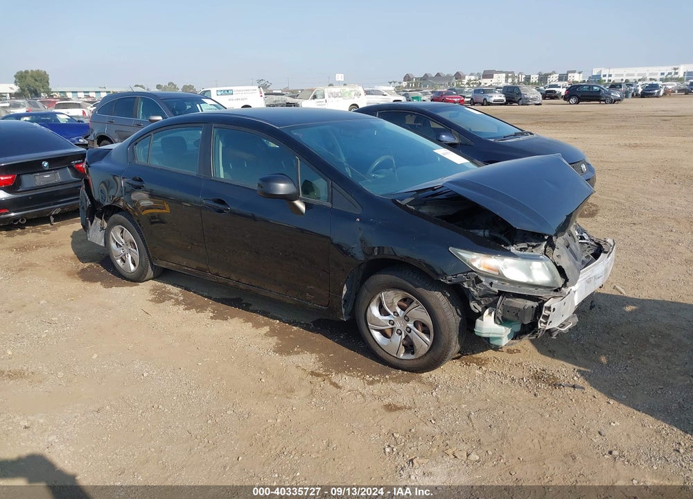 2013 HONDA CIVIC LX VIN: 19XFB2F5XDE004671