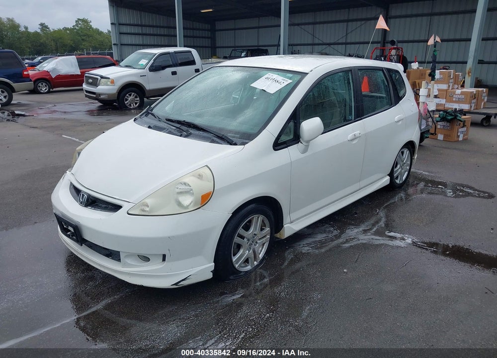 2007 HONDA FIT SPORT VIN: JHMGD38657S059992