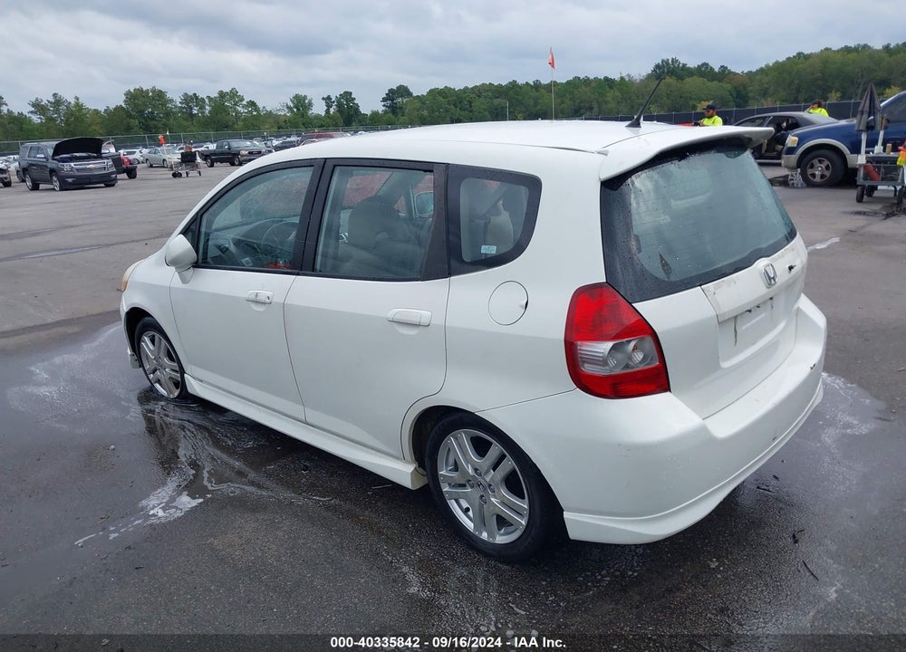 2007 HONDA FIT SPORT VIN: JHMGD38657S059992