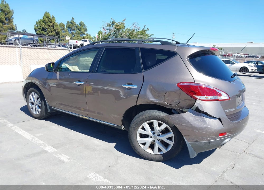 2012 NISSAN MURANO SV VIN: JN8AZ1MU6CW114152
