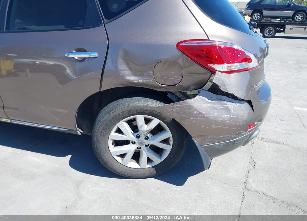 2012 NISSAN MURANO SV VIN: JN8AZ1MU6CW114152