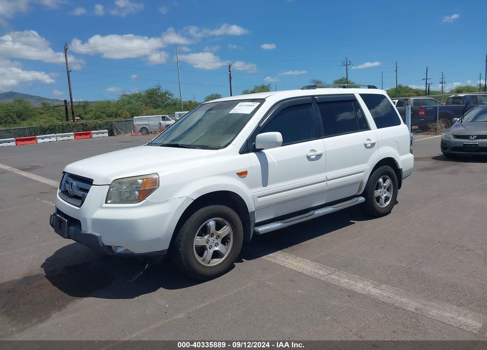 2007 HONDA PILOT EX VIN: 2HKYF18427H515495